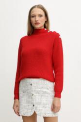 Morgan gyapjúkeverék pulóver MSTORI - piros M
