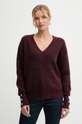 Morgan gyapjúkeverék pulóver - burgundia XL