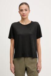 Fjallraven sportos póló Abisko Lite - fekete S