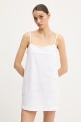 Abercrombie & Fitch vászon ruha - bézs L - answear - 15 990 Ft