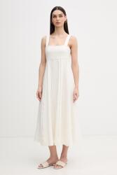 DKNY ruha lenkeverékből - bézs XL - answear - 76 990 Ft