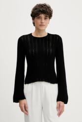 Sisley pamut pulóver - fekete M - answear - 18 590 Ft