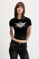 Diesel t-shirt T-ELE-LONG-P2 - fekete XS