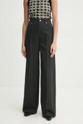 Nanushka gyapjú nadrág KORINA - szürke M