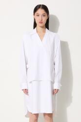 KENZO pamut ruha Oxford Knee Shirting Dress - fehér 34