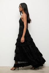 ANSWEAR ruha vászonkeverékből - fekete S