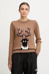 Giorgio Armani pulóver gyapjúkeverékből - barna S - answear - 73 990 Ft