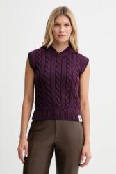 Bally gyapjú mellény - lila 32