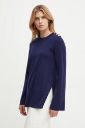 Luisa Spagnoli gyapjú pulóver MOSE - sötétkék S