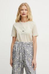 MM by Max Mara Max Mara Leisure pamut póló - bézs XS - answear - 23 990 Ft
