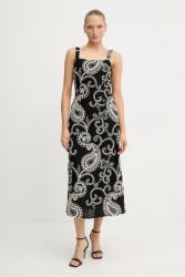 Pedro del Hierro ruha vászonkeverékből - fekete XS - answear - 62 990 Ft