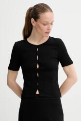 Samsoe Samsoe pamut póló SAJUNI - fekete M