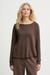 American Vintage pamut hosszúujjú T-SHIRT ML COL BATEAU - barna M