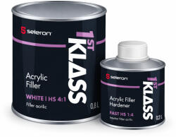 1st KLASS Filler Acrilic HS 4: 1 + Întăritor 1L /Alb/ - 1st KLASS (KS-F4W)