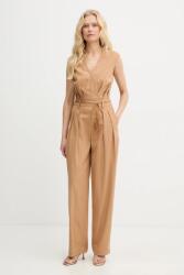 Twinset kezeslábas vászonkeverékből - barna XS