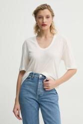 By Malene Birger póló vászonkeverékből AMARINGA - bézs L