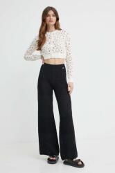 Twinset nadrág - fekete M - answear - 52 090 Ft