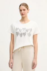 OUI pamut póló - fehér 42 - answear - 21 990 Ft