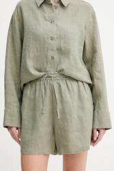 Samsoe Samsoe vászon rövidnadrág MAREN - zöld XS