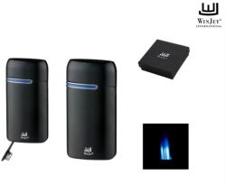 WinJet 3-as szúrólángos szivargyújtó kihajtható szivarfúróval - fekete (A-221028)