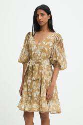 ANSWEAR selyem ruha - bézs S - answear - 27 990 Ft