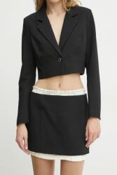 Victoria Beckham szoknya gyapjú keverékből - fekete 34 - answear - 259 990 Ft