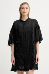 Isabelle Blanche selyemkeverékes ruha - fekete XS