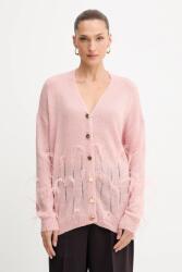 Fracomina kardigán gyapjú keverékből - rózsaszín L