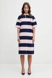 coperni pamut ruha Striped Polo - rózsaszín XS