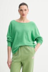 American Vintage gyapjúkeverék pulóver PULL ML COL BATEAU - zöld M/L