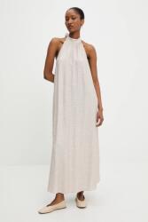 ANSWEAR vászonruha - bézs L - answear - 17 990 Ft