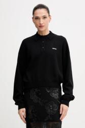 ROTATE pulóver gyapjúkeverékből - fekete L