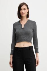 Simona Corsellini gyapjú pulóver - szürke M - answear - 57 990 Ft