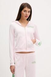 Juicy Couture velúr pulóver Angel - rózsaszín M