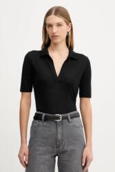 Simona Corsellini gyapjú póló - fekete S