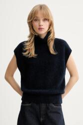 Gestuz mellény gyapjúkeverék - sötétkék S