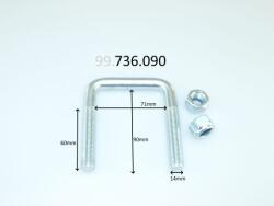 CS Germany Spona listovej pružiny CS Germany 99.736. 090 (99.736.090)