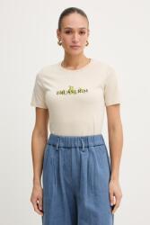 Trussardi pamut póló - bézs M - answear - 31 990 Ft