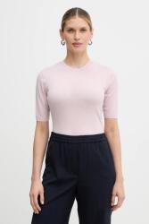 Weekend Max Mara gyapjú póló MAREA - rózsaszín XL