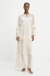 ANSWEAR selyem ruha - bézs S - answear - 26 990 Ft