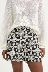 Fracomina elegáns női pamut rövidnadrág - fekete XL