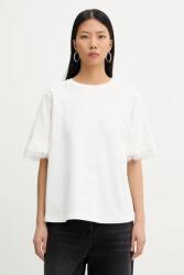 Twinset pamut póló - bézs M - answear - 45 990 Ft