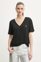 Patrizia Pepe vászon póló - fekete 34