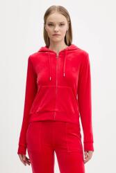 Juicy Couture cipzáras melegítőfelső kapucnival női pamut ROBERTSON CLASS - piros M
