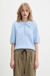 Gestuz pulóver gyapjúkeverékből - kék S - answear - 59 990 Ft