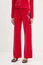 Juicy Couture velúr melegítőnadrág Wrap You Up - piros S