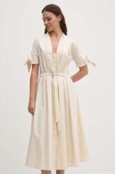 Sandro Ferrone pamut ruha - bézs 36 - answear - 39 990 Ft