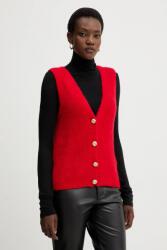 Morgan mellény gyapjú keverékből - piros M