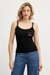 Never Fully Dressed top Cherry Teddy - fekete XS