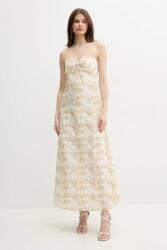 Bardot pamut ruha LORA - sárga S